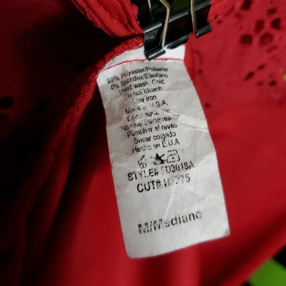 Modcloth Lace Red Dress, Medium - Picture 5 of 6